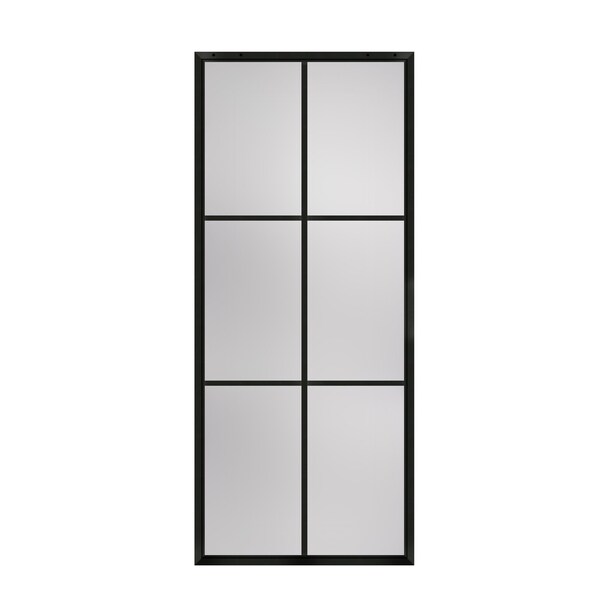 Renin Renin 36 in. x 84 in. Tribeca 6-Lite Barn Door Kit - BD073A14BA1TGE36084