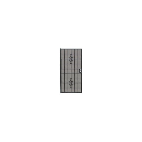 Precision Flagstaff Series Door Screen, 80 in L, 36 in W, Steel, Black - 3853BK3068