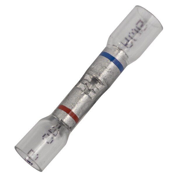 Conector de compresión de doble tapa transparente Auveco - 500, calibre 22-18 a 16-14, paquete de 15, 15 paquetes - 22992