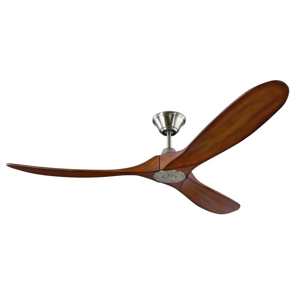 Monte Carlo 60In. Maverick - Brushed Steel With Koa Blades - 3MAVR60BSKOA