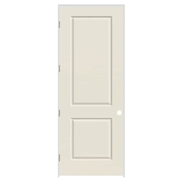 Codel Doors 36" x 96" x 1-3/8" Primed 2-Panel Carrera Molded Solid Core 6-9/16" RH Prehung Door - 3080MSCCARRH26D6916