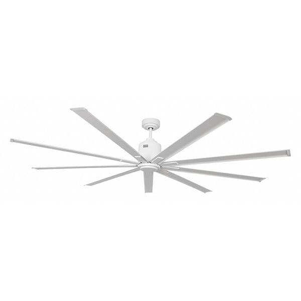 Dayton Standard-Duty Industrial Ceiling Fan, 7 ft Blade Dia, 9 Blades, 6 Speeds, 120V AC - 7DX28
