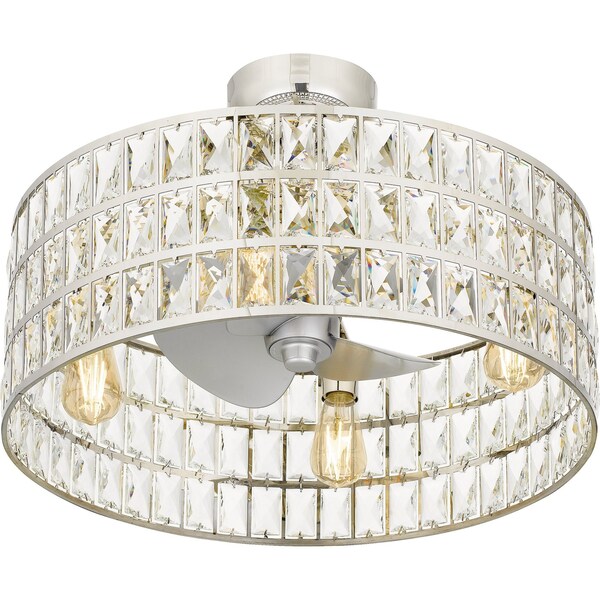 Quoizel Fan Light, 22.5 Blade Dia., 120v - QFA4046PK