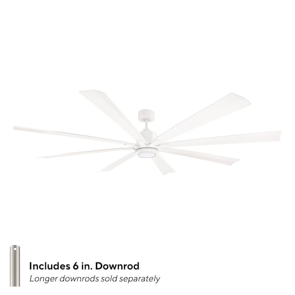 Modern Forms Fans Size Matters Indoor or Outdoor Smart Ceiling Fan 2700-3000-4000-5000K LED in Matte White - FR-W2403-84L-MW