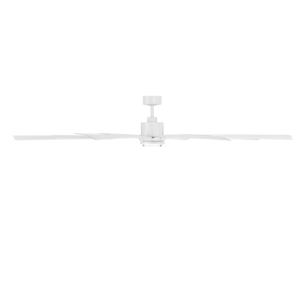 Modern Forms Fans Size Matters Indoor or Outdoor Smart Ceiling Fan 2700-3000-4000-5000K LED in Matte White - FR-W2403-84L-MW