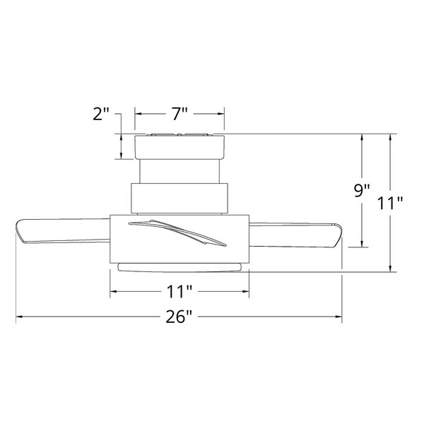 Modern Forms 5 Blades, 120 V, 26 in W - FH-W1802-26L