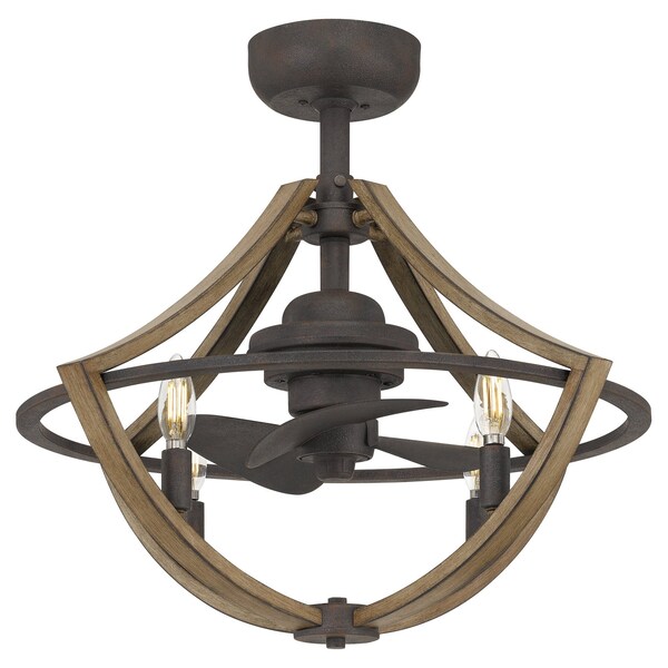 Quoizel Fan Light, 23.25 Blade Dia., 120v - SHR3123RK