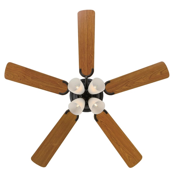 Westinghouse Contempra IV 52" 5-Blade Bronze Indoor Ceiling Fan w/Dimmable LED Lght - 7232100