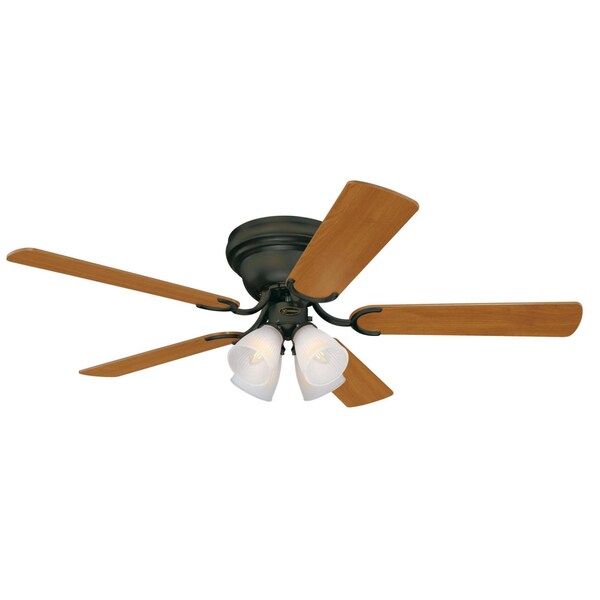 Westinghouse Contempra IV 52" 5-Blade Bronze Indoor Ceiling Fan w/Dimmable LED Lght - 7232100