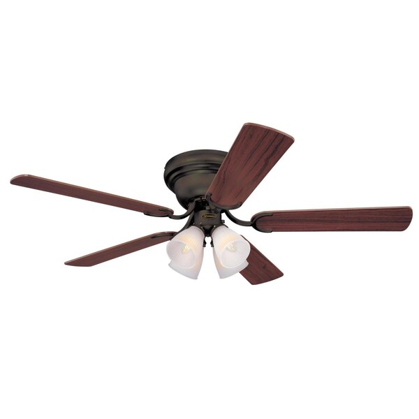Westinghouse Contempra IV 52" 5-Blade Bronze Indoor Ceiling Fan w/Dimmable LED Lght - 7232100