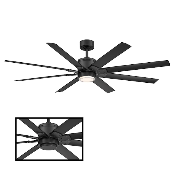 Modern Forms 8 Blades, 120 V, 66 in W - FR-W2001-66L