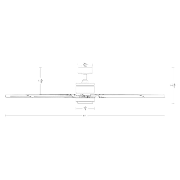 Modern Forms 8 Blades, 120 V, 66 in W - FR-W2001-66L