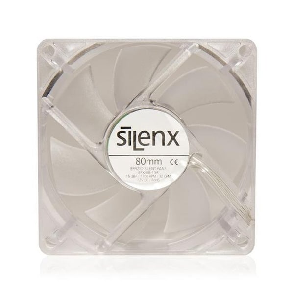 Silenx SilenX EFX-08-15B 80 mm. Led Fluid Dynamic Bearing Fan; Blue - EFX-08-15B