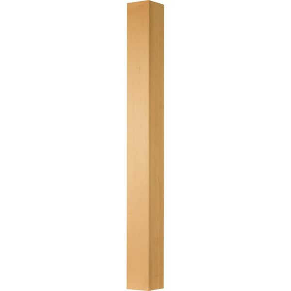 Osborne Wood Products 35 1/2 x 4 Square Island Leg in Black Walnut - 2355004000W