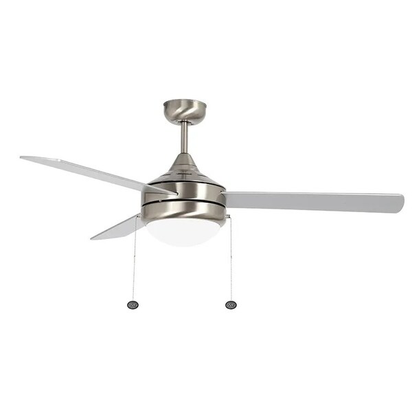 Westgate 52in Rev. Rosewood & Silver Finish 3-Blade Ceiling Fan & Light, 20W, 3000K/4000K/5000K - WFL-112-PC-3B-52-MCT-BN-RWS