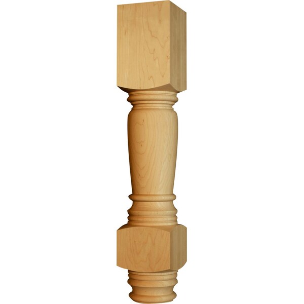 Osborne Wood Products 34 1/2 x 6 Massive Concord Island Leg in Rustic Alder - 1489RCA