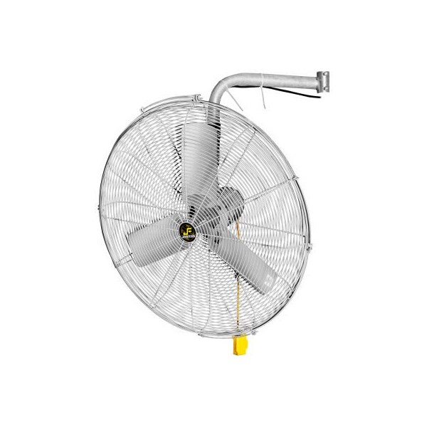 Hunter Fan Co. Jan Fan Jan Fan 24in I-Beam Mount Fan w/ Drop Cord Switch, 2 Speed, Silver, 3PK - JF-BMF24-DCS-S