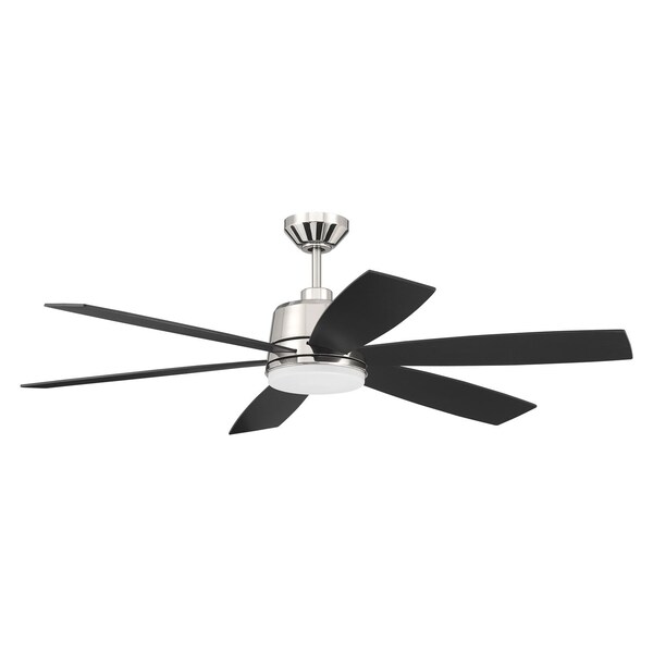 Craftmade 54in Hogan Fan in Polished Nickel Finish Blades Included - HGN54PLN6