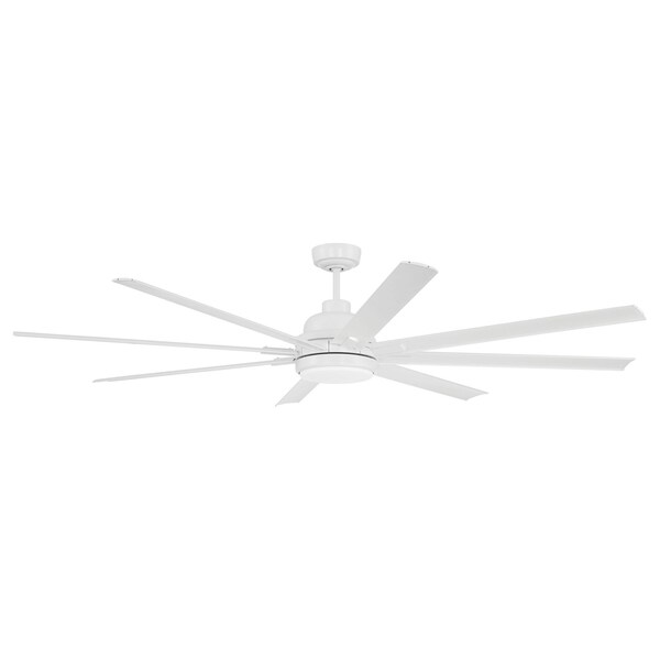 Craftmade 72in Rush in White w/ White Blades - RSH72W8