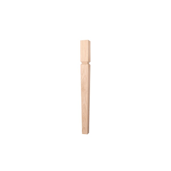 Osborne Wood Products 40 1/2 x 3 1/2 Extended Lakeland Island Leg in White Oak - 1574WO