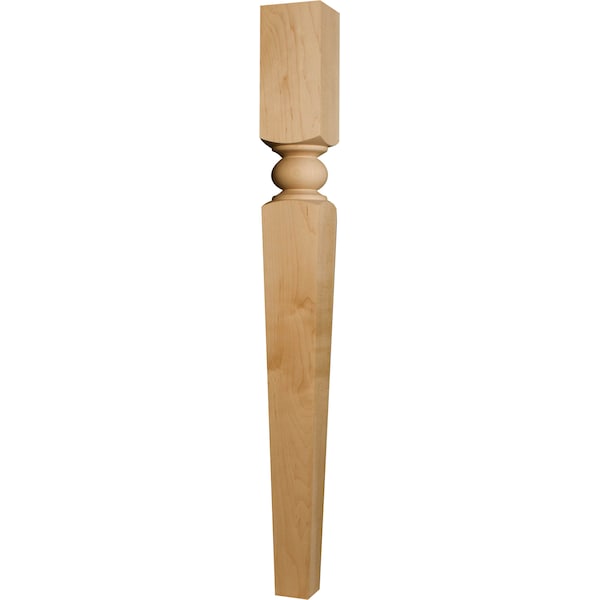 Osborne Wood Products 35 1/2 x 3 1/2 Newcastle Island Leg in Hickory - 1788H