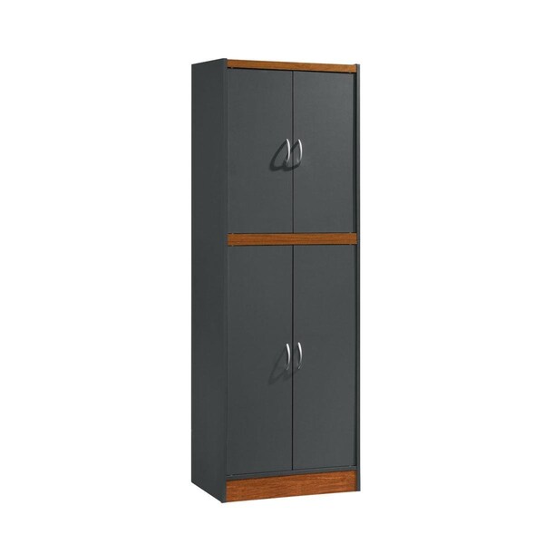Made-To-Order 71.6 x 15.5 x 26.3 in. 4-Door Kitchen Pantry with 4-Shelves & 5-Compartments Grey & Oak - MA2237032