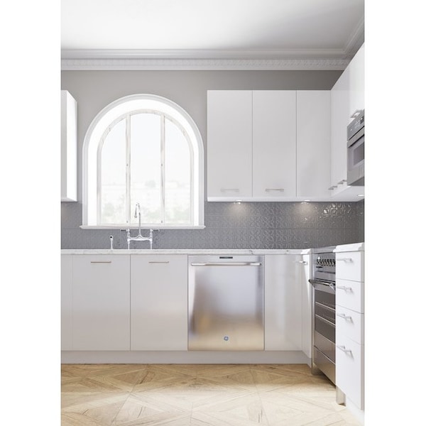 Cambridge White Gloss Slab Style Wall Kitchen Cabinet End Panel (12 in W x 0.75 in D x 30 in H) - SA-WUEP30-WG