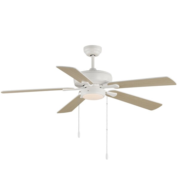 Maxim Lighting 52'' Super-Max Fan w/ LED Light Kit - White, Matte White - 88937MW