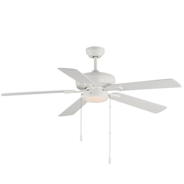 Maxim Lighting 52'' Super-Max Fan w/ LED Light Kit - White, Matte White - 88937MW