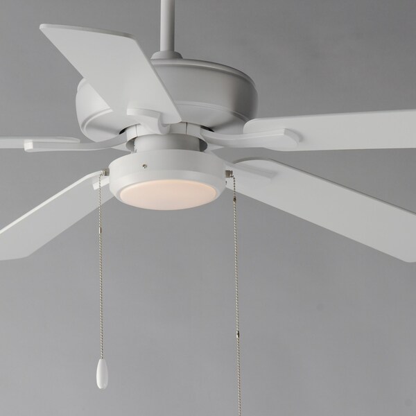 Maxim Lighting 52'' Super-Max Fan w/ LED Light Kit - White, Matte White - 88937MW