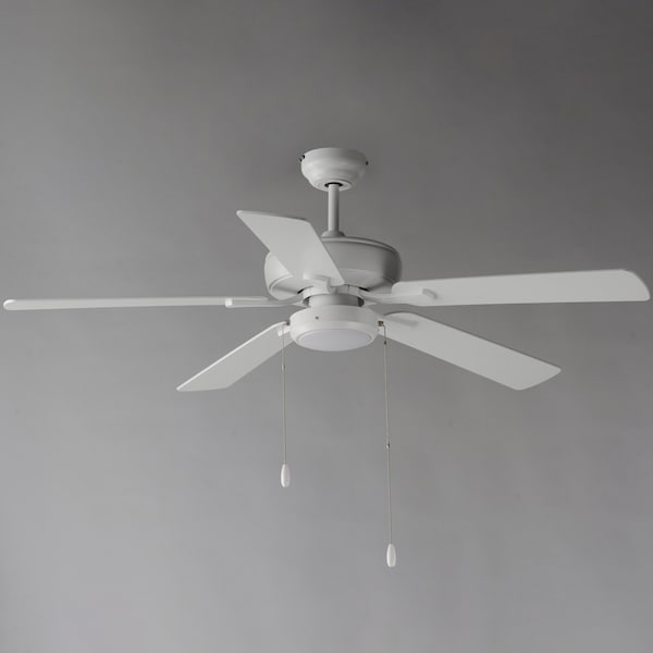 Maxim Lighting 52'' Super-Max Fan w/ LED Light Kit - White, Matte White - 88937MW