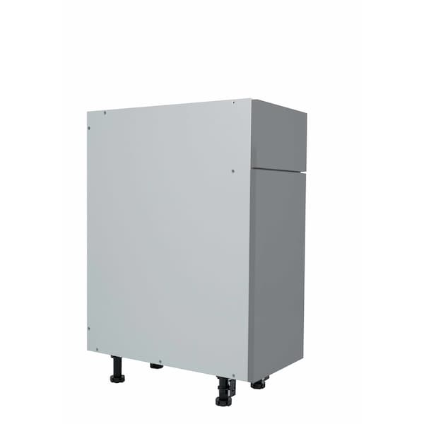 Cambridge Radiance 12 in. W x 24 in. D x 34.50 in. H Ready to Assemble Slab Base Kitchen Cabinet Matte Grey - SA-B12-MG-KIT