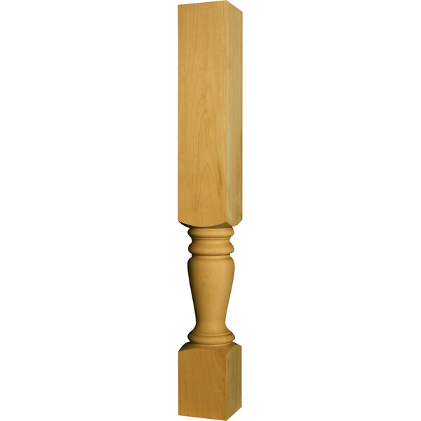 Osborne Wood Products 34 1/2 x 4 Plantation Buffet Island Post in Soft Maple - 1498M