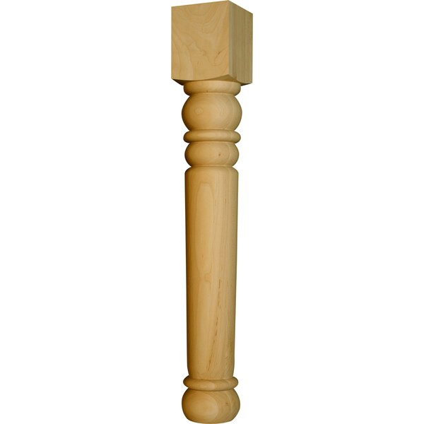 Osborne Wood Products 34 1/2 x 5 Massive Arlington Island Post in Alder - 1492A
