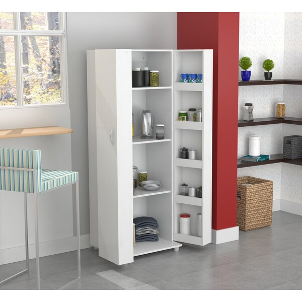 Inval Kitchen Storage Cabinet 24 in. W x 66 in. H x 20 in. D in Washed Oak - AL-2113