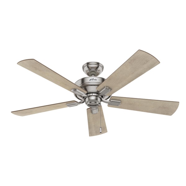 Hunter Hunter Crestfield 52 in. Brushed Nickel LED Indoor Ceiling Fan - 54206