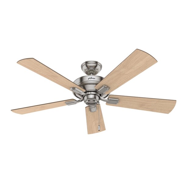 Hunter Hunter Crestfield 52 in. Brushed Nickel LED Indoor Ceiling Fan - 54206