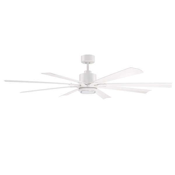 Modern Forms Fans Size Matters Indoor or Outdoor Smart Ceiling Fan 2700-3000-4000-5000K LED in Matte White - FR-W2403-65L-MW