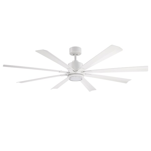 Modern Forms Fans Size Matters Indoor or Outdoor Smart Ceiling Fan 2700-3000-4000-5000K LED in Matte White - FR-W2403-65L-MW