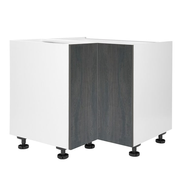 Cambridge Quick Assemble Modern Style, Carbon Marine 36 in. Lazy Susan Base Kitchen Cabinet (36 in. W x 24 in. D x 34.50 in. H) - SA-BULZ36-CM
