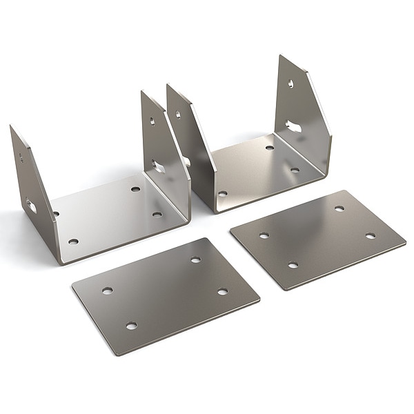 Big Ass Fans Purlin Kit, 15" L, Steel, Most Ceiling Fans - 041106011