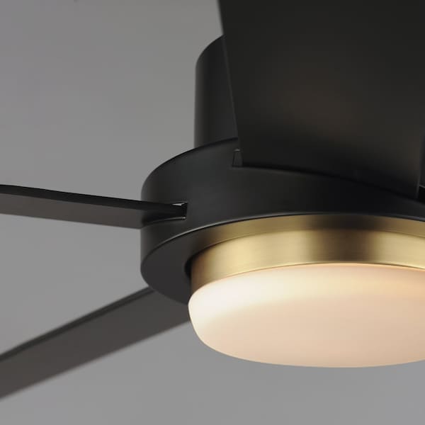 Maxim Lighting Daisy 60'' 5-Blade Fan w LED Light Kit, Black/Gold - 88826BKGLD