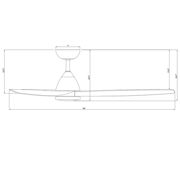 Modern Forms Fans Skylark Indoor or Outdoor Smart Ceiling Fan 2700-3000-4000-5000K LED in Matte White - FR-W2202-62L-MW
