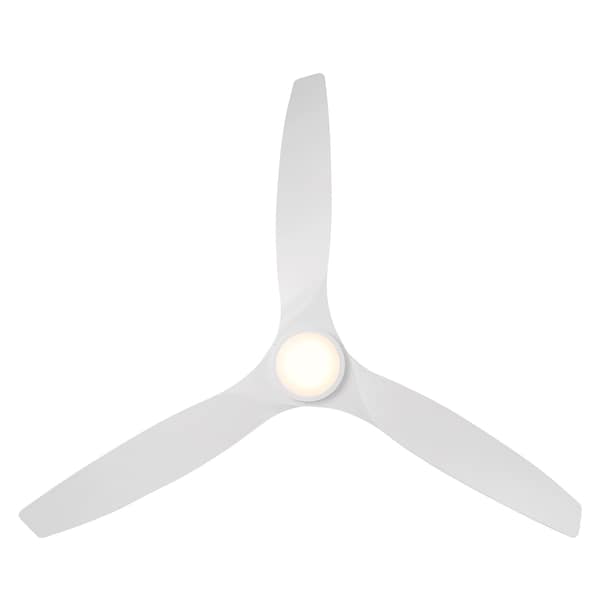 Modern Forms Fans Skylark Indoor or Outdoor Smart Ceiling Fan 2700-3000-4000-5000K LED in Matte White - FR-W2202-62L-MW
