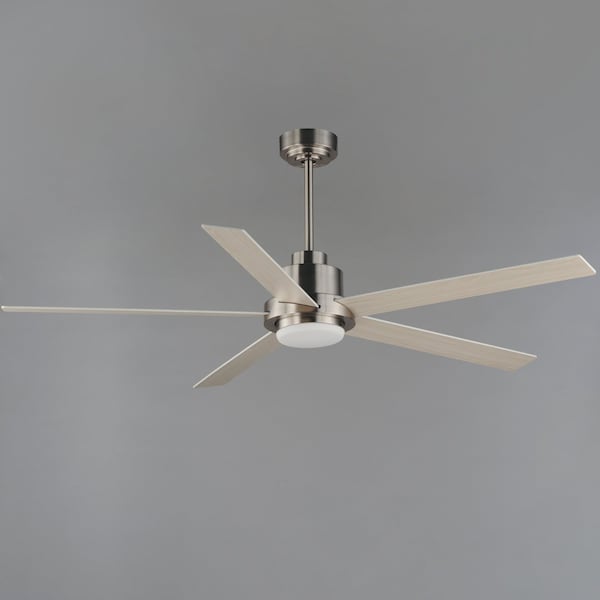 Maxim Lighting Daisy 60'' 5-Blade Fan w LED Light Kit, Satin Nickel - 88826SN