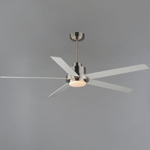 Maxim Lighting Daisy 60'' 5-Blade Fan w LED Light Kit, Satin Nickel - 88826SN