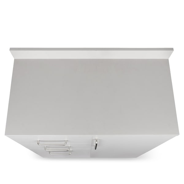 Adiroffice Kitchen Cabinet with 3-Drawers, 1-Door, Ready to Assemble Base in Grey 36 in width - ADI902-B-36-N-GRY