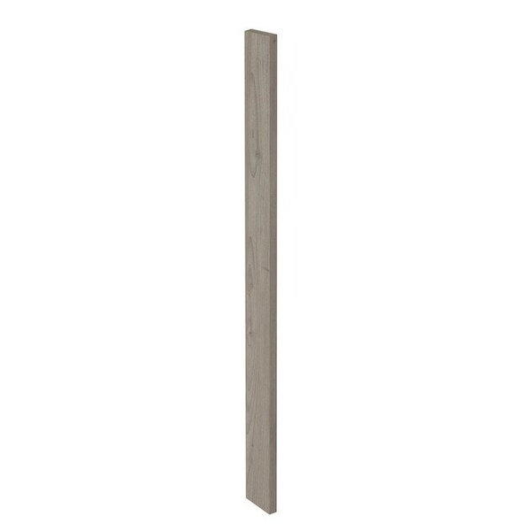 Cambridge Grey Nordic Slab Style Kitchen Cabinet Filler (3 in W x 0.75 in D x 96 in H) - SA-PUSF396-GN