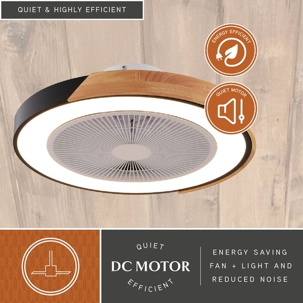 Vaxcel Ceiling Fan, 6 Speeds, 120V, 20 in W - F0131