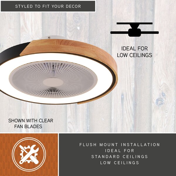 Vaxcel Ceiling Fan, 6 Speeds, 120V, 20 in W - F0131